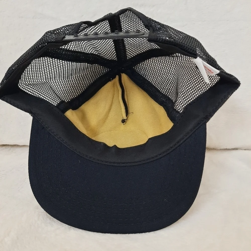 Vintage National Rifle Association NRA black gold wing snapback trucker …